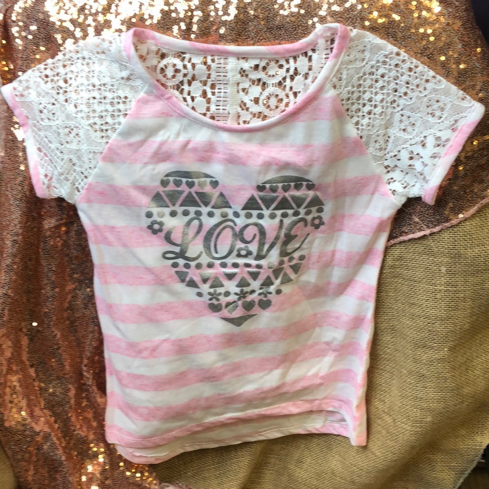 Girls' Bobbie Brooks Lace Shirt